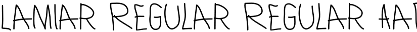Lamiar Regular Regular font