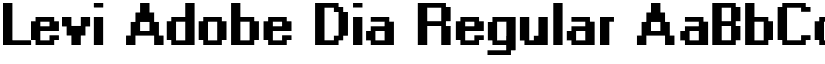 Levi Adobe Dia Regular font