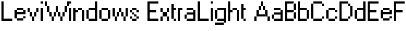 LeviWindows ExtraLight font