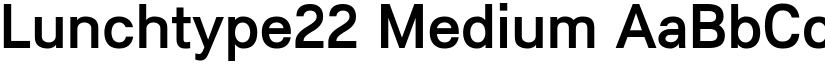 Lunchtype22 Medium font