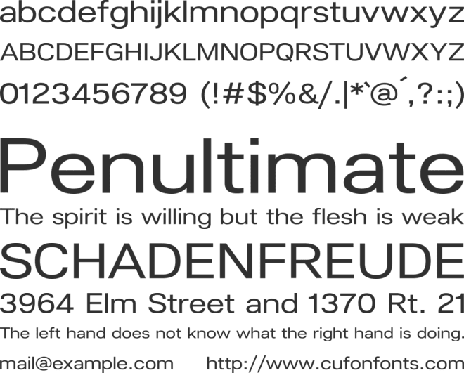 Lunchtype24 font preview