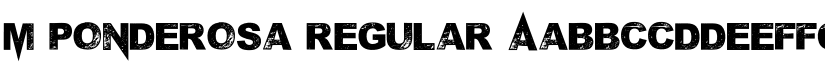 M Ponderosa Regular font