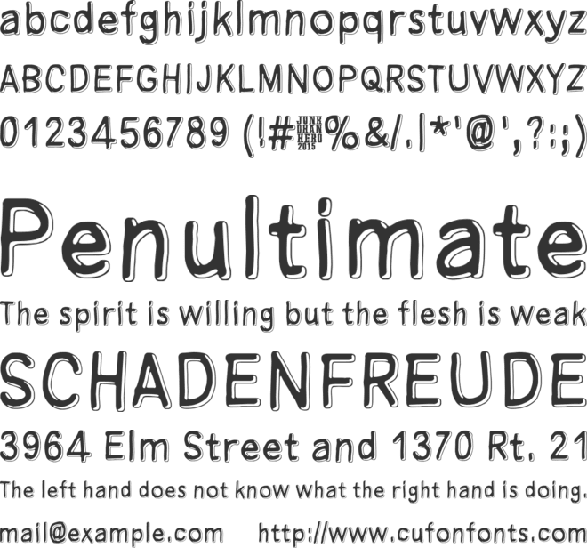 Manamansalo font preview