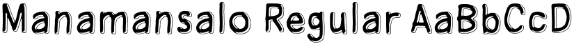 Manamansalo Regular font
