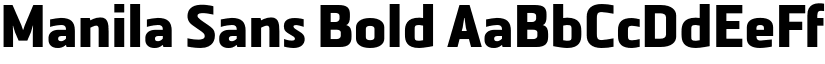 Manila Sans Bold font