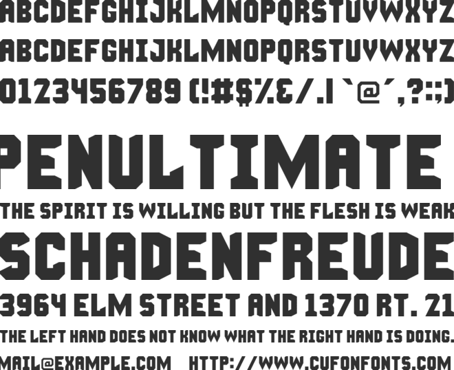 Manly Man Font font preview