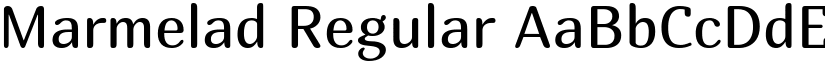 Marmelad Regular font