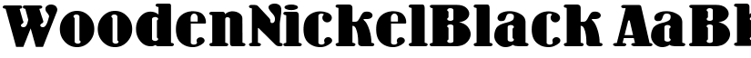 WoodenNickelBlack font