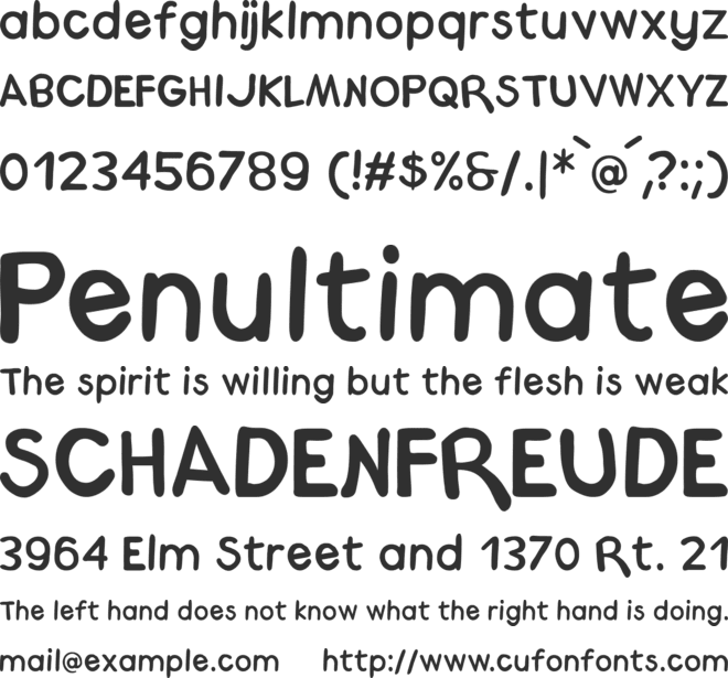 Medrano font preview