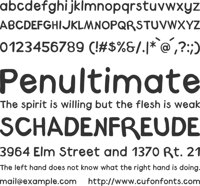 Medrano font preview