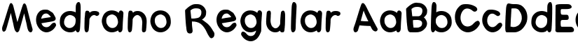 Medrano Regular font