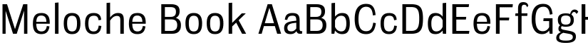 Meloche Book font