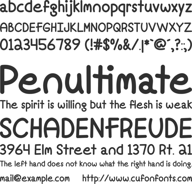 Mf Fine Again font preview
