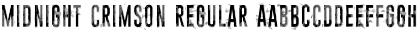 Midnight crimson Regular font