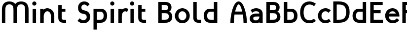 Mint Spirit Bold font