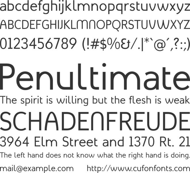 Mint Spirit font preview