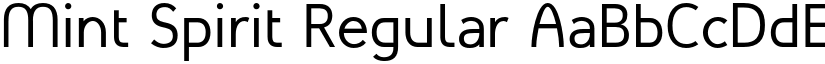 Mint Spirit Regular font