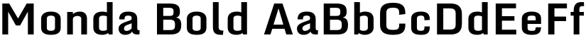 Monda Bold font
