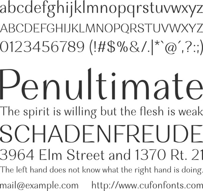 Musk font preview