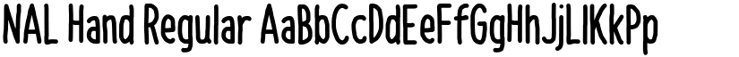 NAL Hand Regular font