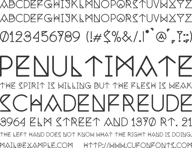 Nemoy font preview