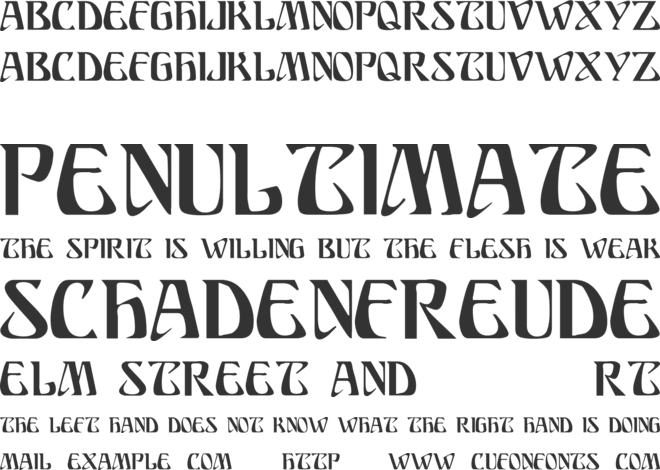 Ariosto font preview