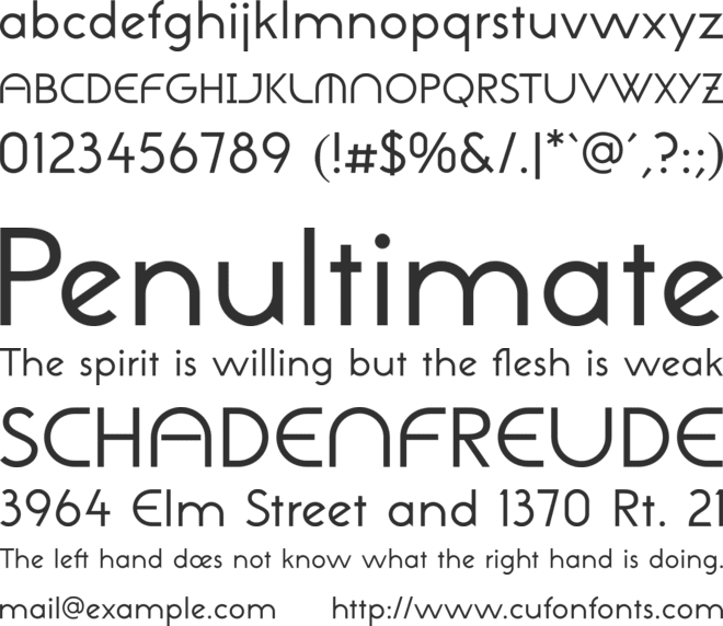 NeoGothis ADF Std font preview