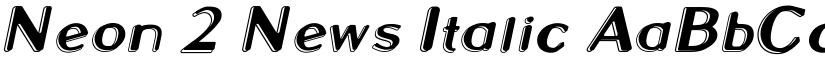 Neon 2 News Italic font