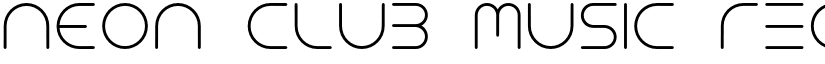 NEON CLUB MUSIC Regular font