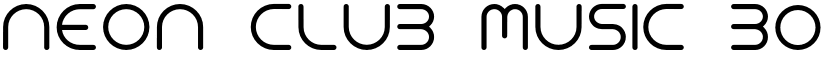 NEON CLUB MUSIC Bold font