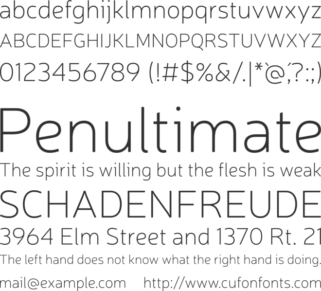 Neris font preview