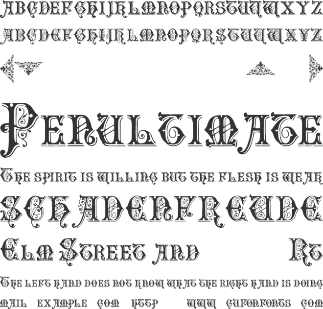 Emporium font preview