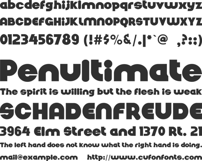 Nickel Bumpy font preview