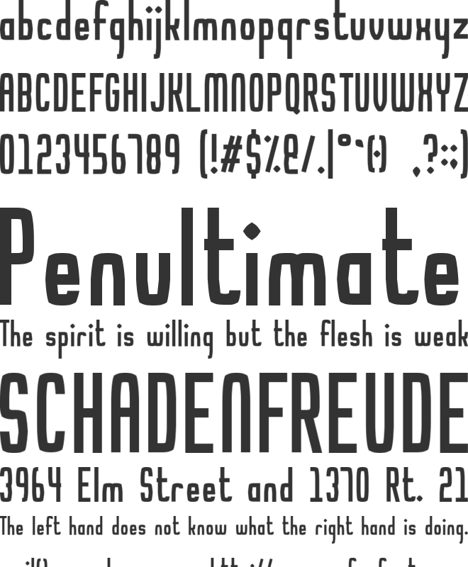 Noodletee font preview
