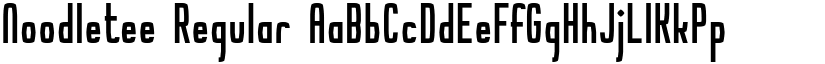 Noodletee Regular font