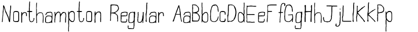 Northampton Regular font