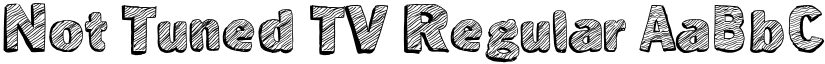 Not Tuned TV Regular font