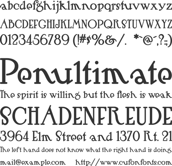 Hut Sut Ralston font preview