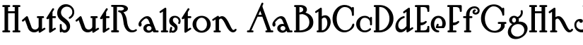 HutSutRalston font