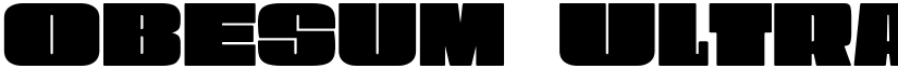 Obesum Ultra Caps Extra Black Expanded font
