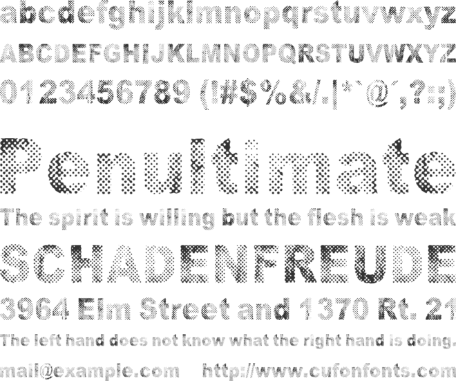 Onnenmyyra font preview