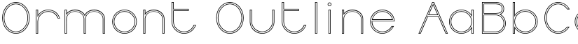 Ormont Outline font