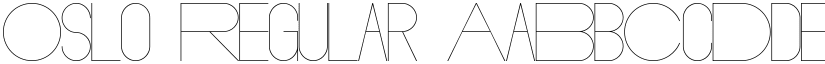 Oslo Regular font
