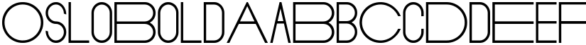 Oslo Bold font