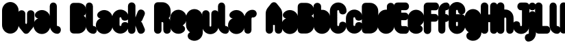 Oval Black Regular font