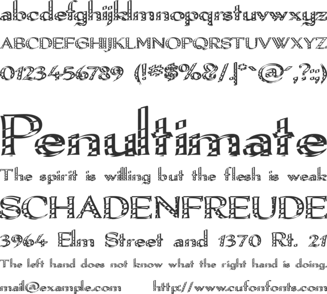 Pamelor I font preview