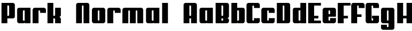 Park Normal font