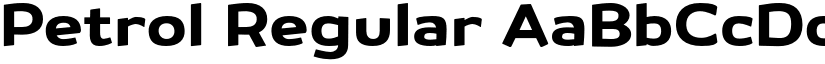 Petrol Regular font