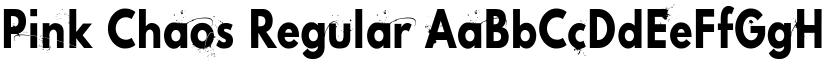 Pink Chaos Regular font
