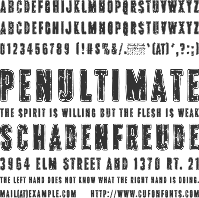 Pink T-shirt font preview